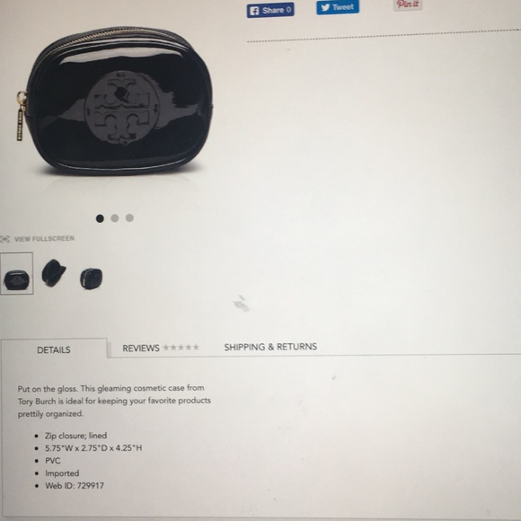 Tory Burch Cosmetic Case - Picture 3 of 3